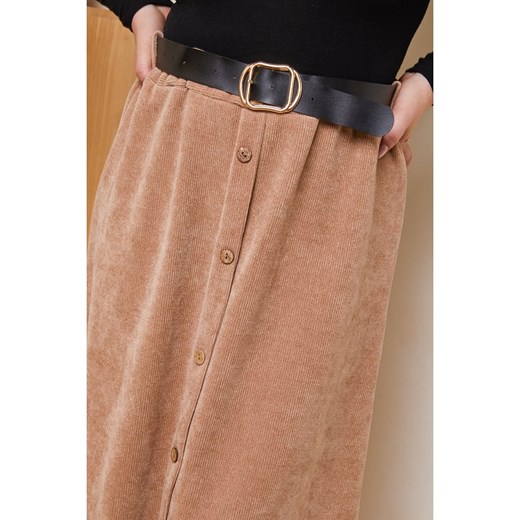 Curvy Lady Spódnica w kolorze jasnobrązowym Curvy Lady 40/42 okazyjna cena Limango Polska