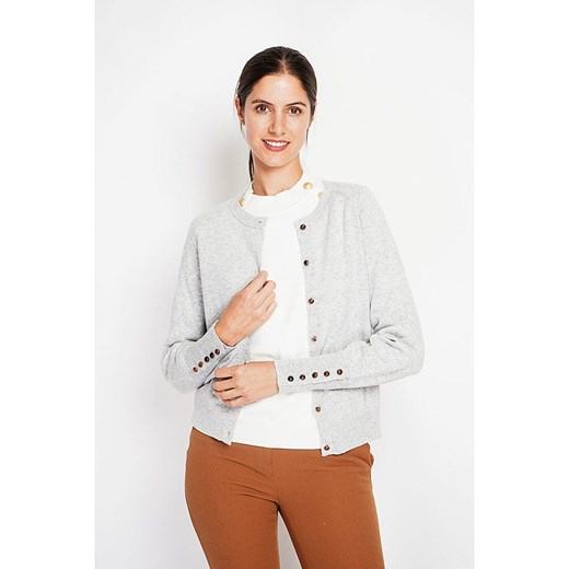 ASSUILI Kardigan w kolorze jasnoszarym ze sklepu Limango Polska w kategorii Swetry damskie - zdjęcie 187639449