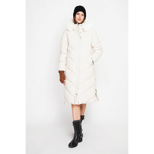 ASSUILI Płaszcz pikowany w kolorze kremowym ze sklepu Limango Polska w kategorii Kurtki damskie - zdjęcie 187639638