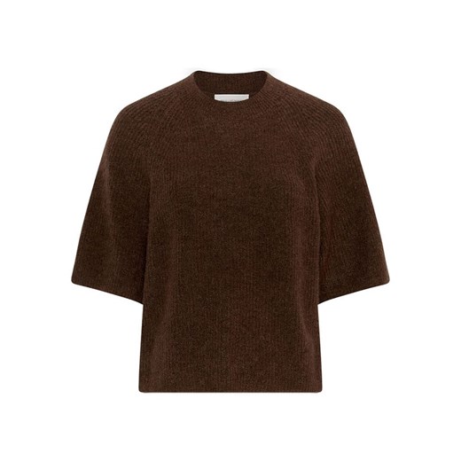 MOSS COPENHAGEN Sweter &quot;Milania&quot; w kolorze ciemnobrązowym ze sklepu Limango Polska w kategorii Swetry damskie - zdjęcie 187639796