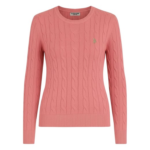 U.S. Polo Assn. Sweter w kolorze jasnoróżowym ze sklepu Limango Polska w kategorii Swetry damskie - zdjęcie 187639866