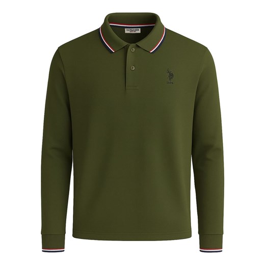 U.S. Polo Assn. Koszulka polo w kolorze ciemnozielonym ze sklepu Limango Polska w kategorii T-shirty męskie - zdjęcie 187639869