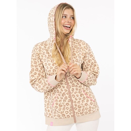 Zwillingsherz Bluza &quot;Soft Leo&quot; w kolorze beżowym ze sklepu Limango Polska w kategorii Bluzy damskie - zdjęcie 187639886
