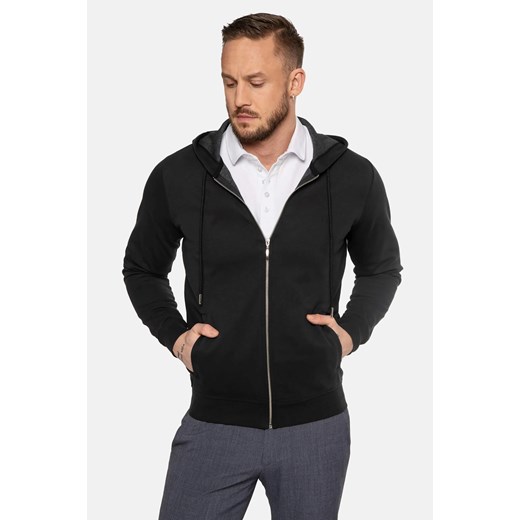 BLUZA BENCH ROZPINANY CZERŃ ze sklepu Recman w kategorii Bluzy męskie - zdjęcie 187640555