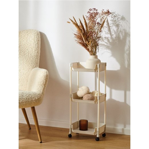 Sinsay - Regał na kółkach - beżowy ze sklepu Sinsay w kategorii Regały i witryny - zdjęcie 187641279