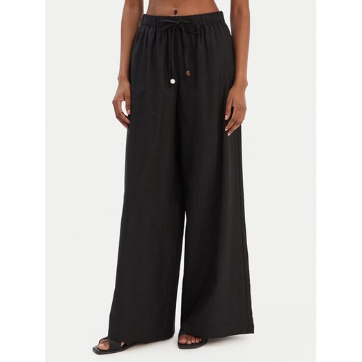 Seafolly Spodnie materiałowe Palermo 55549-PA Czarny Wide Leg ze sklepu MODIVO w kategorii Spodnie damskie - zdjęcie 187641735