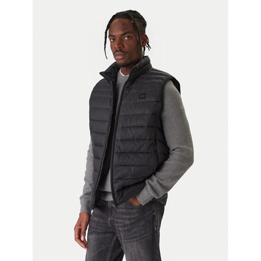 BOSS Bezrękawnik Odeno 50549243 Czarny Slim Fit ze sklepu MODIVO w kategorii Kamizelki męskie - zdjęcie 187641745