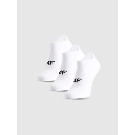 Chłopięce skarpetki treningowe (3-pack) 4F 4FJWMM00UFSOM261 - białe ze sklepu Sportstylestory.com w kategorii Skarpetki dziecięce - zdjęcie 187642167