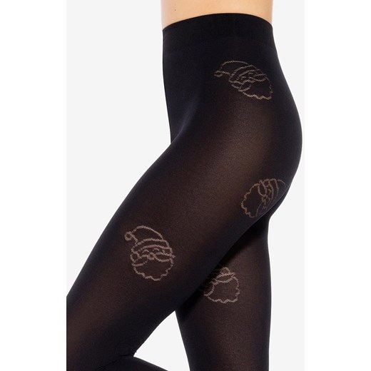 Gatta rajstopy świąteczne w mikołaje 50 DEN X-Mas Joy wz.03, Kolor czarny, Rozmiar 4, Gatta ze sklepu Primodo w kategorii Rajstopy - zdjęcie 187642416