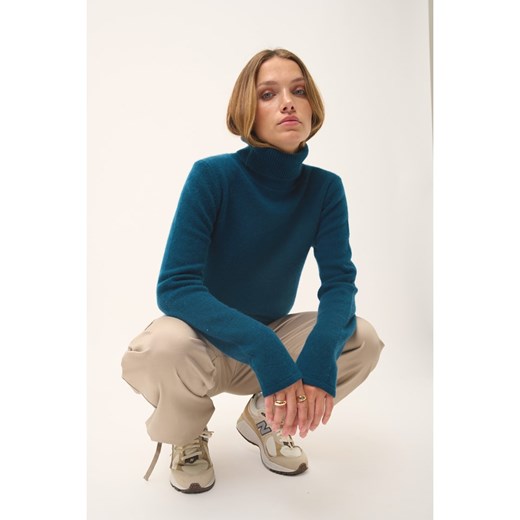 Just Cashmere Kaszmirowy golf &quot;June&quot; w kolorze granatowym ze sklepu Limango Polska w kategorii Swetry damskie - zdjęcie 187642645