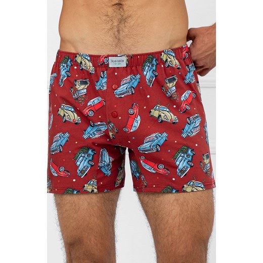 Świąteczne bokserki męskie Retro Bis, Kolor czerwony-wzór, Rozmiar S, Italian Fashion ze sklepu Intymna w kategorii Majtki męskie - zdjęcie 187642969
