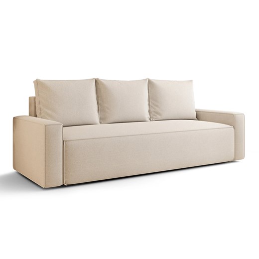 Beżowa rozkładana sofa tapicerowana N4-Z29 ze sklepu Edinos.pl w kategorii Sofy i kanapy - zdjęcie 187643015