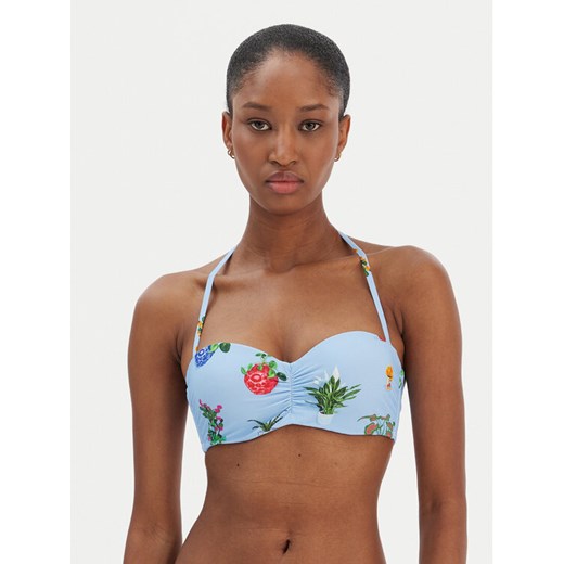 Seafolly Góra od bikini Playa Bonita 30574-287 Błękitny ze sklepu MODIVO w kategorii Stroje kąpielowe - zdjęcie 187643289