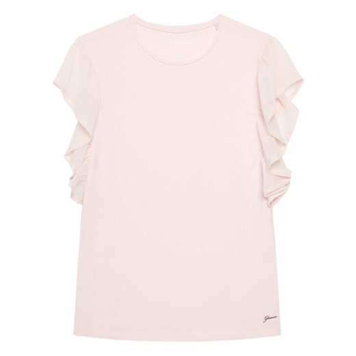 Guess Bluzka J6RI14 K6YW4 Różowy Regular Fit ze sklepu MODIVO w kategorii Bluzki dziewczęce - zdjęcie 187643308