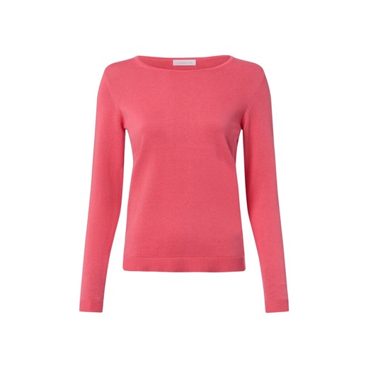 brookshire Damska dzianinowa koszulka z długim rękawem Kobiety Bawełna koralowy jednolity ze sklepu vangraaf w kategorii Bluzki damskie - zdjęcie 187643628