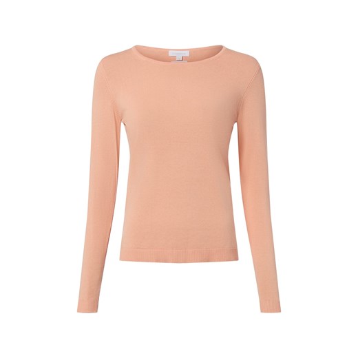 brookshire Damska dzianinowa koszulka z długim rękawem Kobiety Bawełna morelowy jednolity ze sklepu vangraaf w kategorii Bluzki damskie - zdjęcie 187643637
