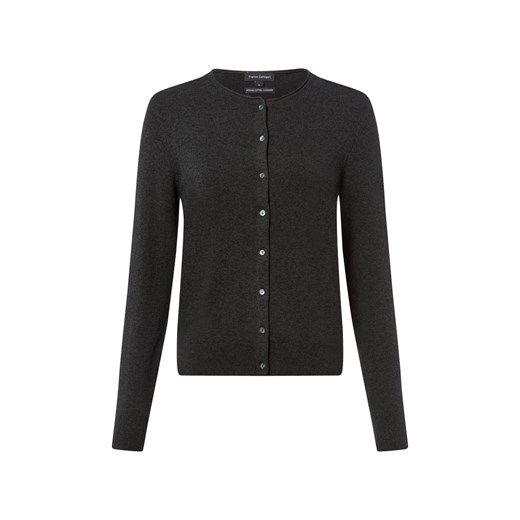 Franco Callegari Kardigan damski z zawartością kaszmiru Kobiety antracytowy marmurkowy ze sklepu vangraaf w kategorii Swetry damskie - zdjęcie 187643649