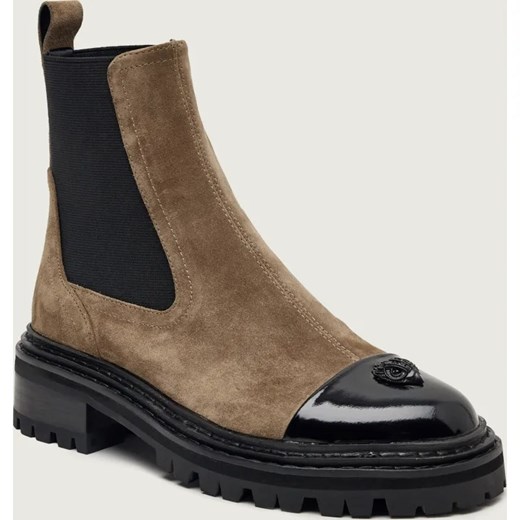 Kurt Geiger Sztyblety SLOANE CHELSEA | zamsz ze sklepu Gomez Fashion Store w kategorii Botki - zdjęcie 187644478