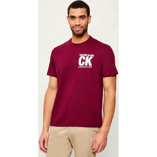 Calvin Klein T-shirt CORNER GRAPHIC | Regular Fit ze sklepu Gomez Fashion Store w kategorii T-shirty męskie - zdjęcie 187644546