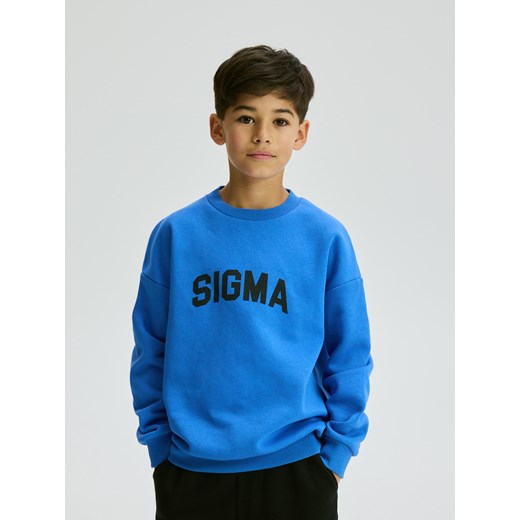 Reserved - Bluza z nadrukiem - niebieski ze sklepu Reserved w kategorii Bluzy chłopięce - zdjęcie 187645126
