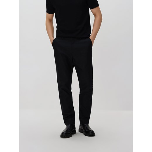 Reserved - Spodnie chino slim fit - czarny ze sklepu Reserved w kategorii Spodnie męskie - zdjęcie 187645257