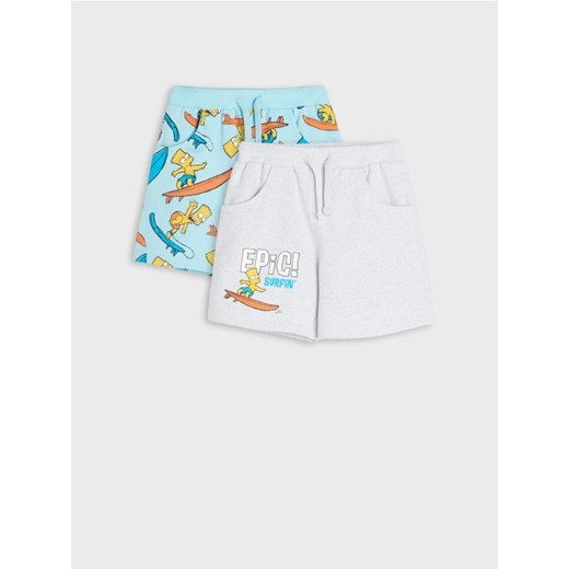 Sinsay - Szorty The Simpsons 2 pack - szary ze sklepu Sinsay w kategorii Spodenki chłopięce - zdjęcie 187646099