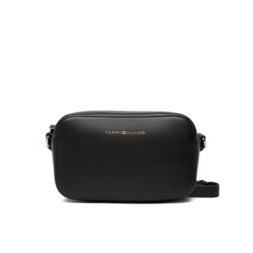 Torebka Tommy Hilfiger Th Logo Camera Bag AW0AW18115 Czarny ze sklepu eobuwie.pl w kategorii Listonoszki - zdjęcie 187646176