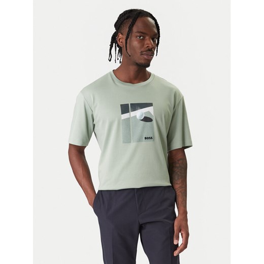 BOSS T-Shirt Join 50554365 Zielony Regular Fit ze sklepu MODIVO w kategorii T-shirty męskie - zdjęcie 187646378
