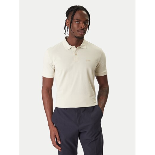 BOSS Polo Pio 1 50554574 Beżowy Regular Fit ze sklepu MODIVO w kategorii T-shirty męskie - zdjęcie 187646428