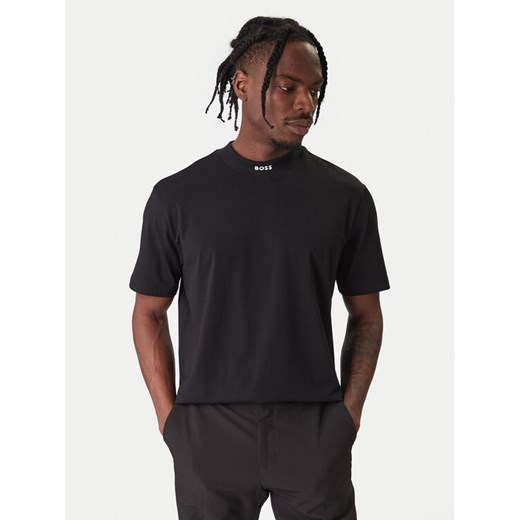 BOSS T-Shirt Tee Collar 50555527 Czarny Regular Fit ze sklepu MODIVO w kategorii T-shirty męskie - zdjęcie 187646445