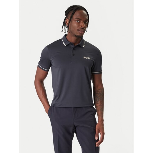 BOSS Polo Paul Pro 50506203 Granatowy Slim Fit ze sklepu MODIVO w kategorii T-shirty męskie - zdjęcie 187646447