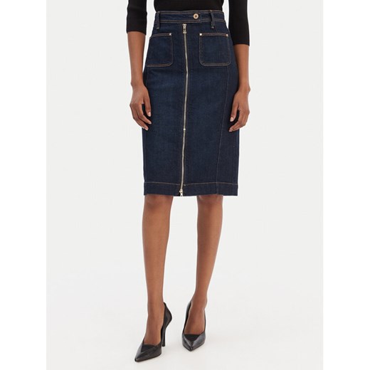 Guess Spódnica jeansowa W6RD0U D6881 Granatowy Regular Fit ze sklepu MODIVO w kategorii Spódnice - zdjęcie 187646458