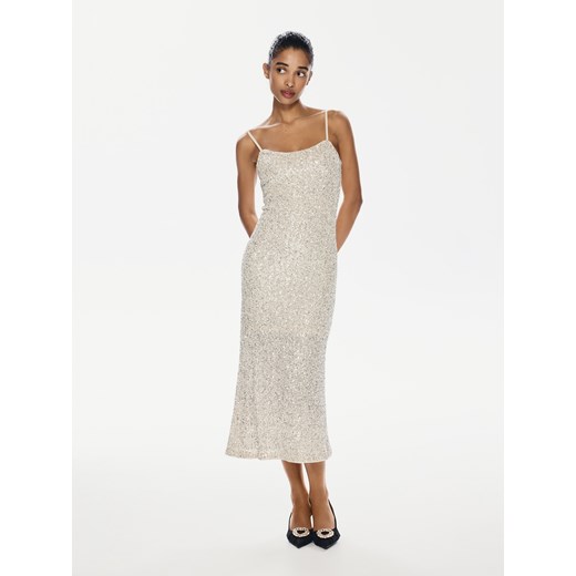 Reserved - Sukienka z cekinami - srebrny ze sklepu Reserved w kategorii Sukienki - zdjęcie 187647225
