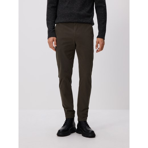 Reserved - Spodnie chino slim fit - zielony ze sklepu Reserved w kategorii Spodnie męskie - zdjęcie 187647295