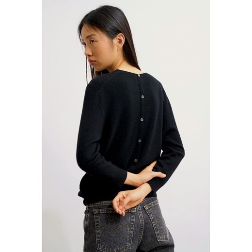 AUTHENTIC CASHMERE Kaszmirowy sweter &quot;Estaris&quot; w kolorze czarnym ze sklepu Limango Polska w kategorii Swetry damskie - zdjęcie 187647518