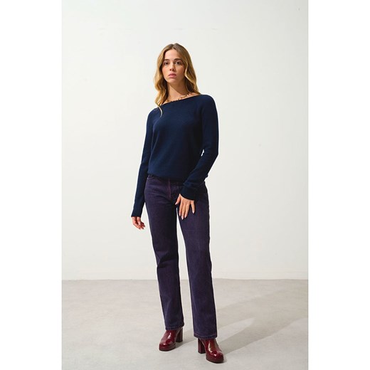 AUTHENTIC CASHMERE Kaszmirowy sweter &quot;Dibona&quot; w kolorze granatowym ze sklepu Limango Polska w kategorii Swetry damskie - zdjęcie 187647556