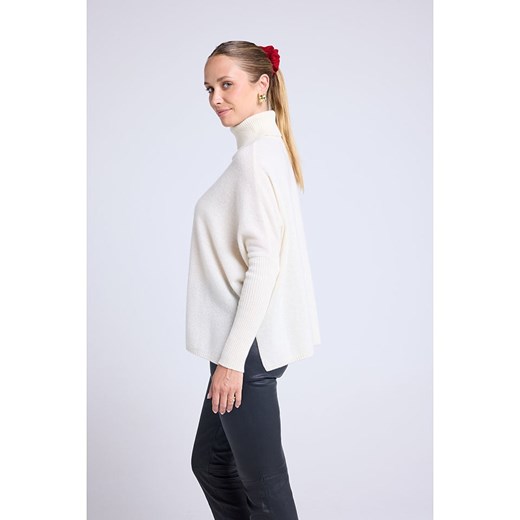 Maison Héritage Cashmere Kaszmirowy golf w kolorze białym Maison Héritage Cashmere L/XL Limango Polska okazja