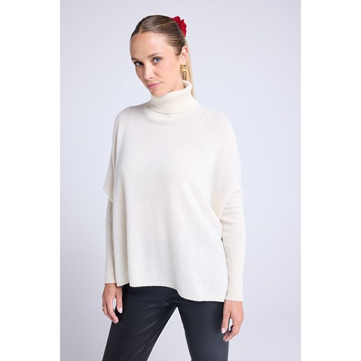 Maison Héritage Cashmere Kaszmirowy golf w kolorze białym Maison Héritage Cashmere L/XL okazja Limango Polska