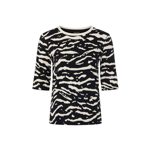 Marc Cain Koszulka damska Kobiety Bawełna czarny wzorzysty ze sklepu vangraaf w kategorii Bluzki damskie - zdjęcie 187647959