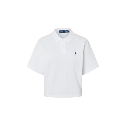 Polo Ralph Lauren Damska koszulka polo Kobiety Bawełna biały jednolity ze sklepu vangraaf w kategorii Bluzki damskie - zdjęcie 187647966