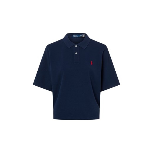Polo Ralph Lauren Damska koszulka polo Kobiety Bawełna granatowy jednolity ze sklepu vangraaf w kategorii Bluzki damskie - zdjęcie 187647967