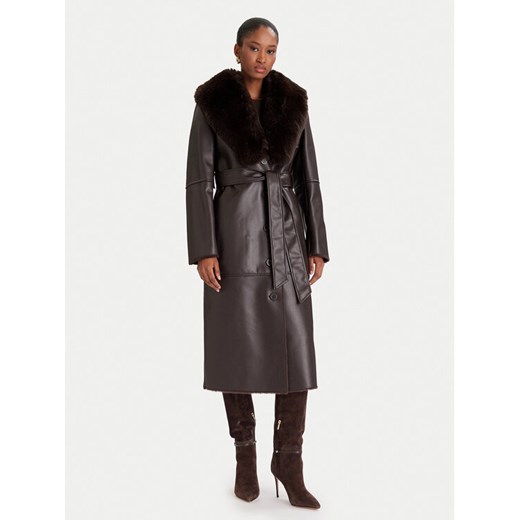 Marciano Guess Kożuch 5BGL42 7387A Brązowy Regular Fit ze sklepu MODIVO w kategorii Kurtki damskie - zdjęcie 187648816