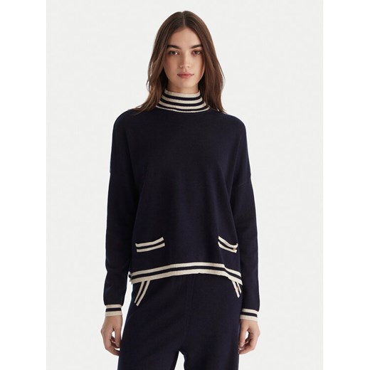 Gaudi Golf 521BD53007 Granatowy Relaxed Fit ze sklepu MODIVO w kategorii Swetry damskie - zdjęcie 187648876