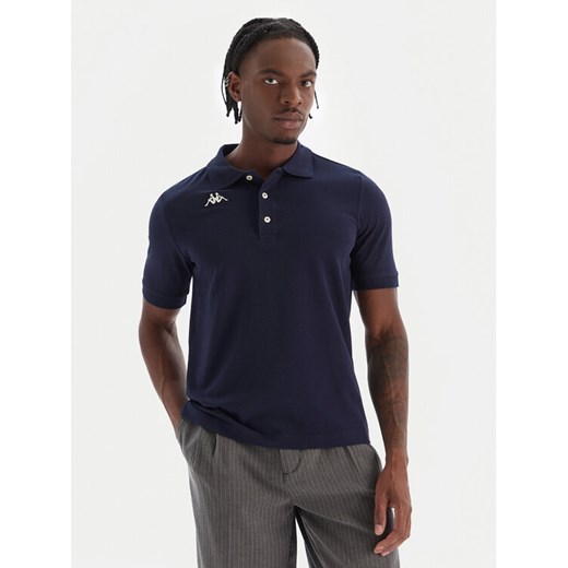 Kappa Polo Logo Sharas Mss 302B3D0 Granatowy Regular Fit ze sklepu MODIVO w kategorii T-shirty męskie - zdjęcie 187648879