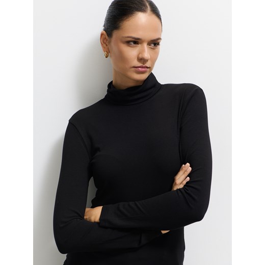 Mohito - Gładki golf - czarny ze sklepu Mohito w kategorii Swetry damskie - zdjęcie 187649469