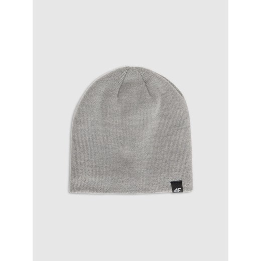 Męska czapka zimowa 4F 4FRAW25ACAPM0735 - szara ze sklepu Sportstylestory.com w kategorii Czapki zimowe męskie - zdjęcie 187649818