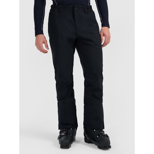 Męskie spodnie narciarskie shoftshellowe 4F 4FWAW25TFTRM1156 - czarne XL Sportstylestory.com