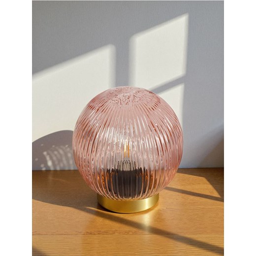 Sinsay - Lampka LED z ryflowanym kloszem - pomarańczowy ze sklepu Sinsay w kategorii Oświetlenie led - zdjęcie 187650397