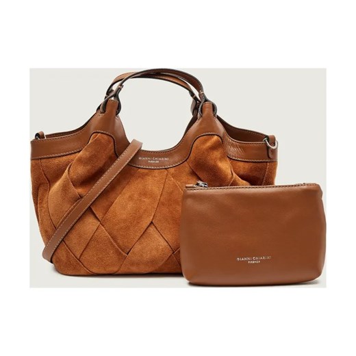 GIANNI CHIARINI Kuferek + saszetka DUA | zamsz ze sklepu Gomez Fashion Store w kategorii Kuferki - zdjęcie 187650566