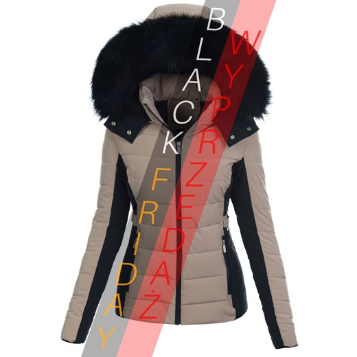 Kurtka Zimowa Damska z Futerkiem ze sklepu brendi.pl w kategorii Kurtki damskie - zdjęcie 187652067